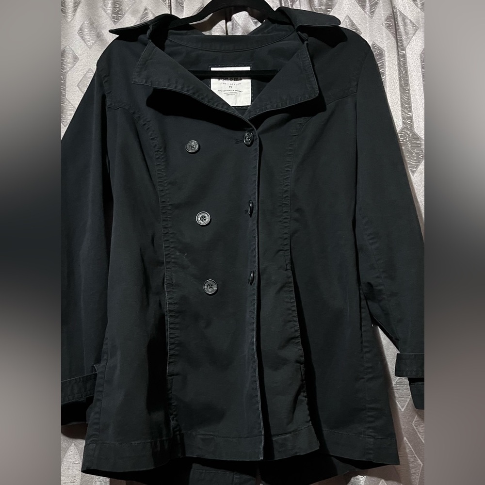 Sonoma Black Casual Collar Jacket